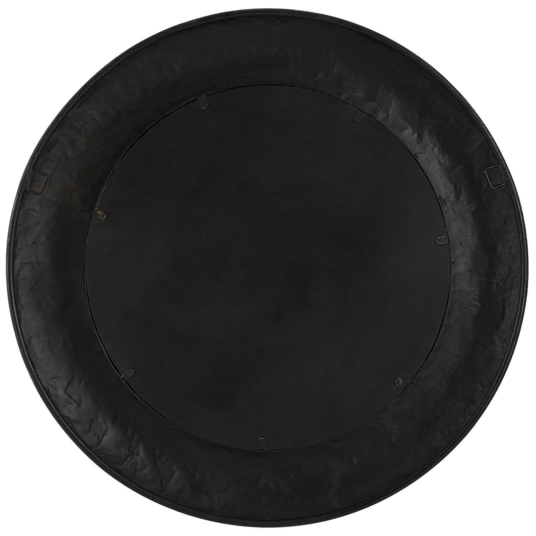 American Home Furniture Uttermost Copper Terrazzo Round Mirror