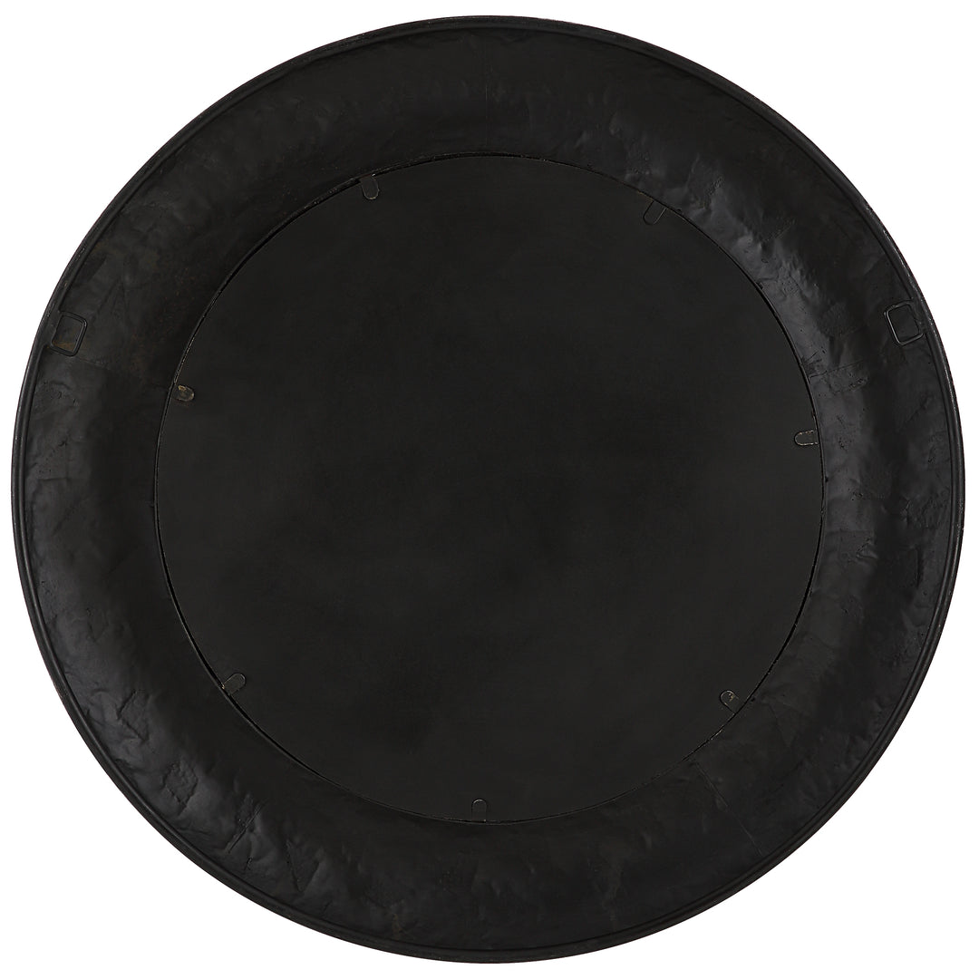 American Home Furniture Uttermost Copper Terrazzo Round Mirror
