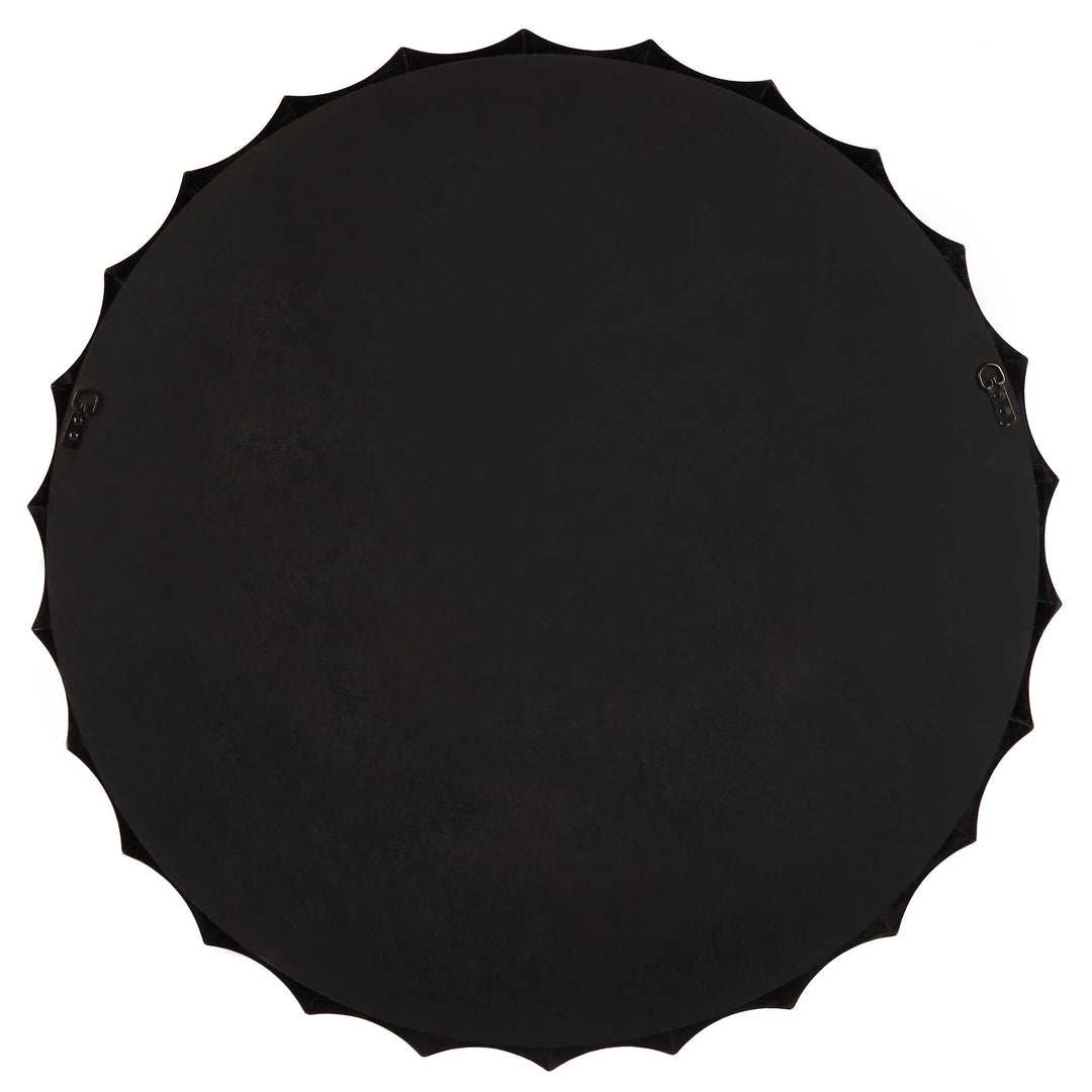 American Home Furniture Uttermost Nacala Round Gold Mirror