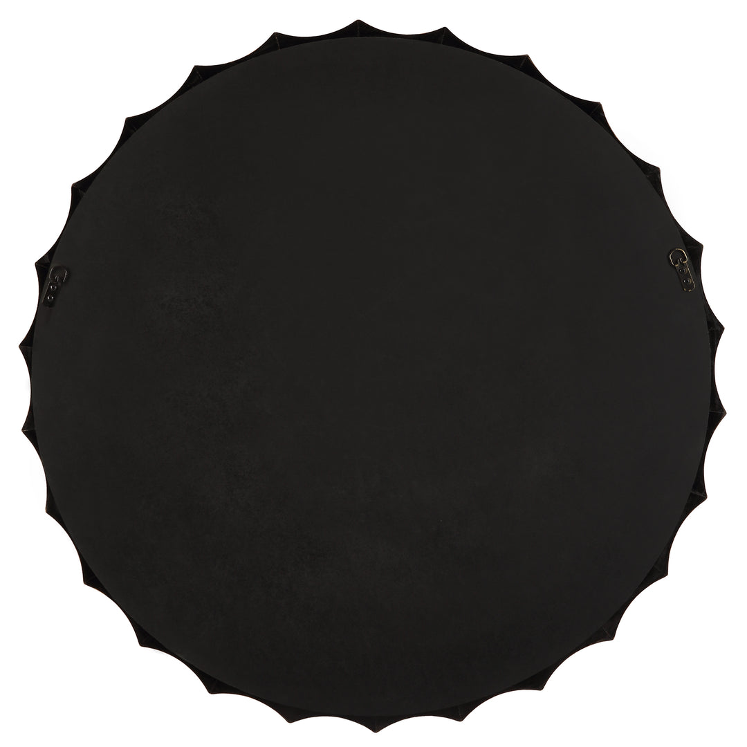 American Home Furniture Uttermost Nacala Round Gold Mirror