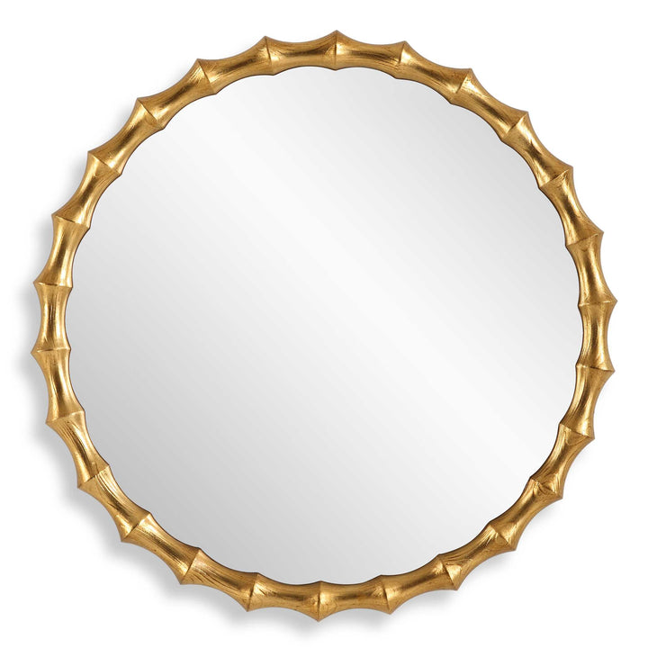 American Home Furniture Uttermost Nacala Round Gold Mirror