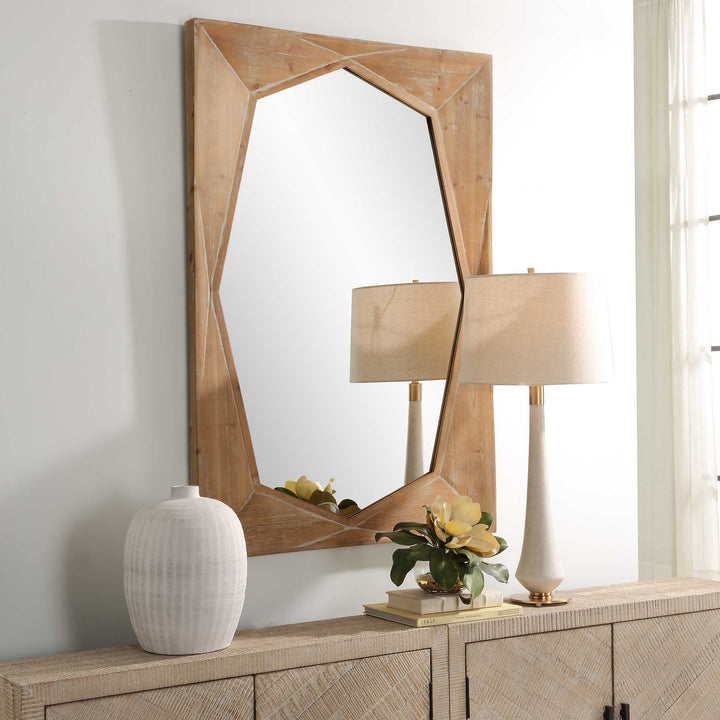 American Home Furniture Uttermost Marquise Natural Wood Mirror
