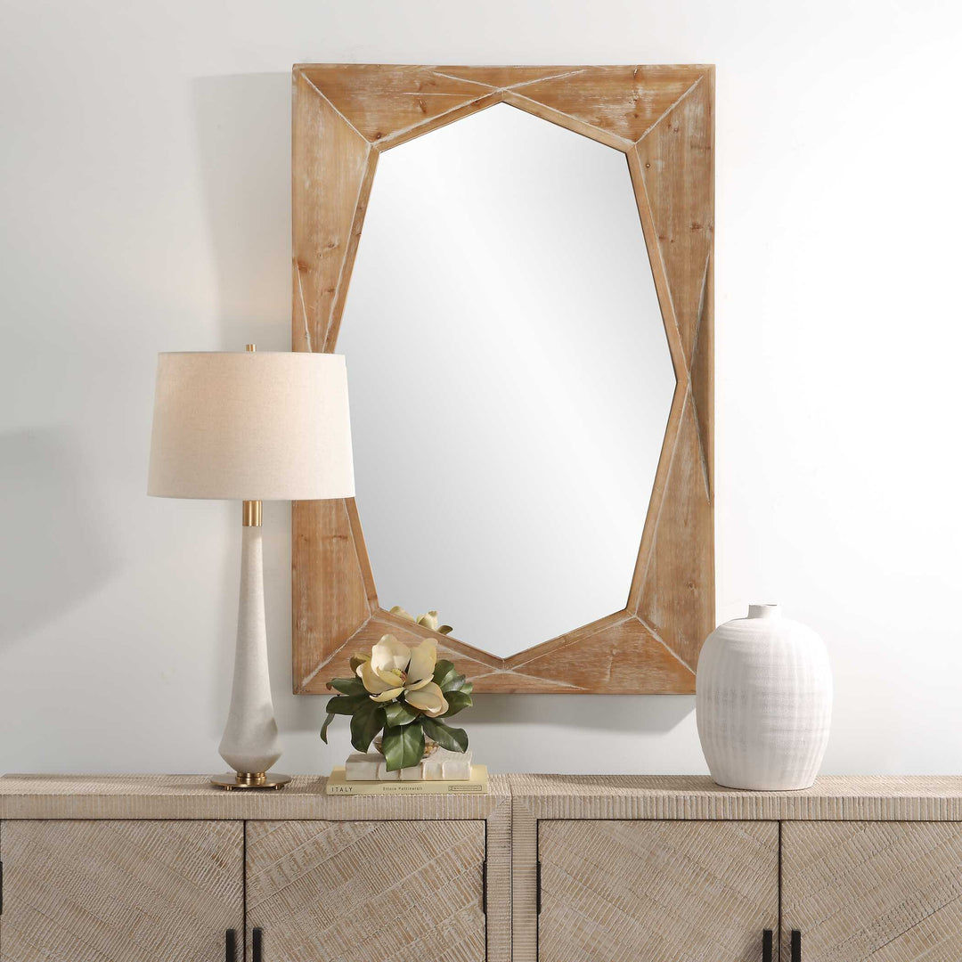 American Home Furniture Uttermost Marquise Natural Wood Mirror