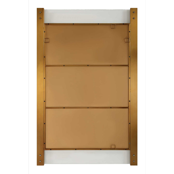 American Home Furniture Uttermost Nera Plated Brass Mirror