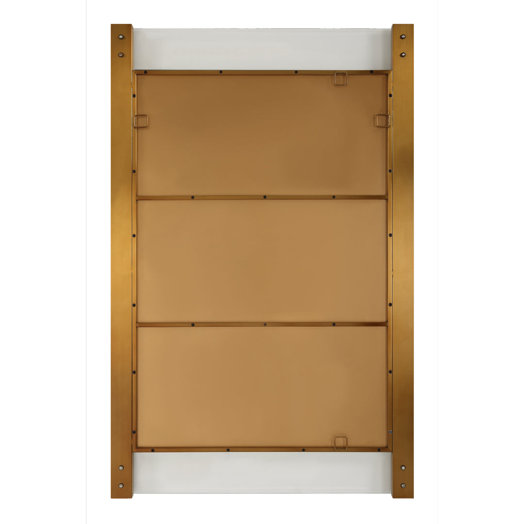 American Home Furniture Uttermost Nera Plated Brass Mirror