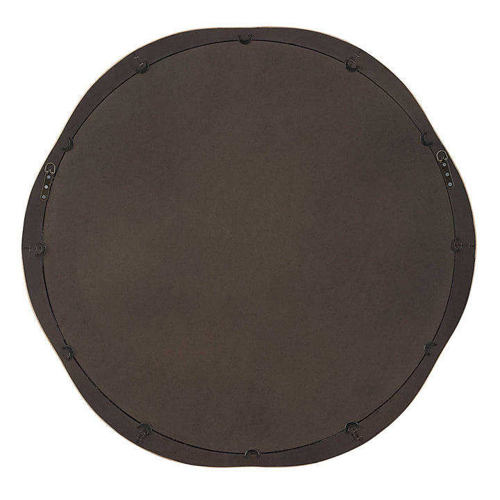 American Home Furniture Uttermost Salina Round Bamboo Mirror