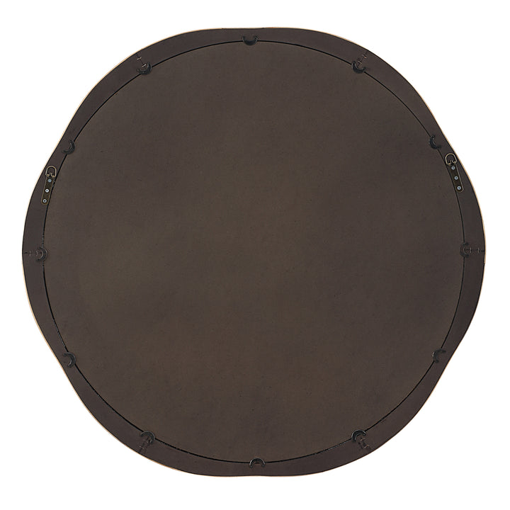 American Home Furniture Uttermost Salina Round Bamboo Mirror