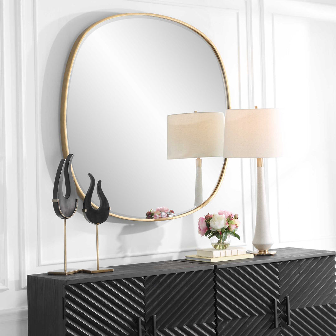 American Home Furniture Uttermost Webster Antique Gold Mirror