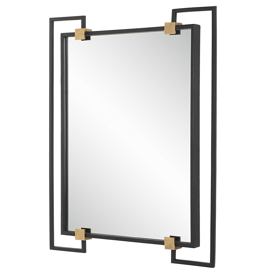 American Home Furniture Uttermost Ivey Rectangle Industrial Mirror