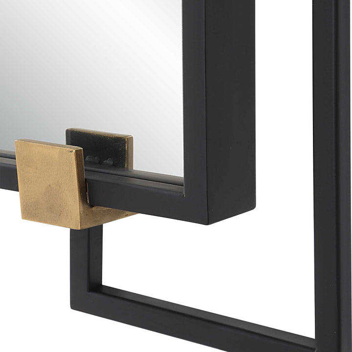 American Home Furniture Uttermost Ivey Rectangle Industrial Mirror