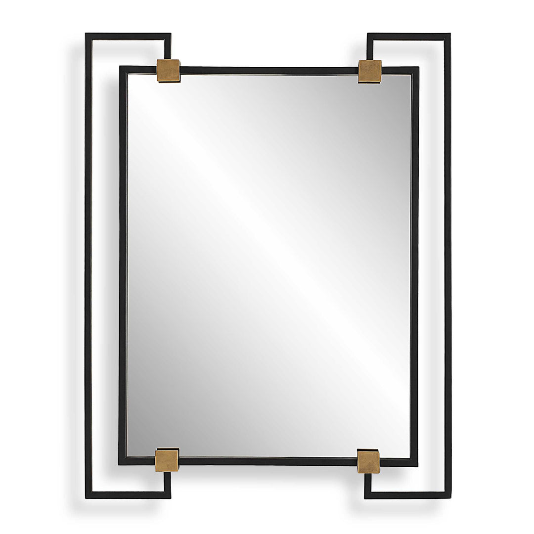 American Home Furniture Uttermost Ivey Rectangle Industrial Mirror