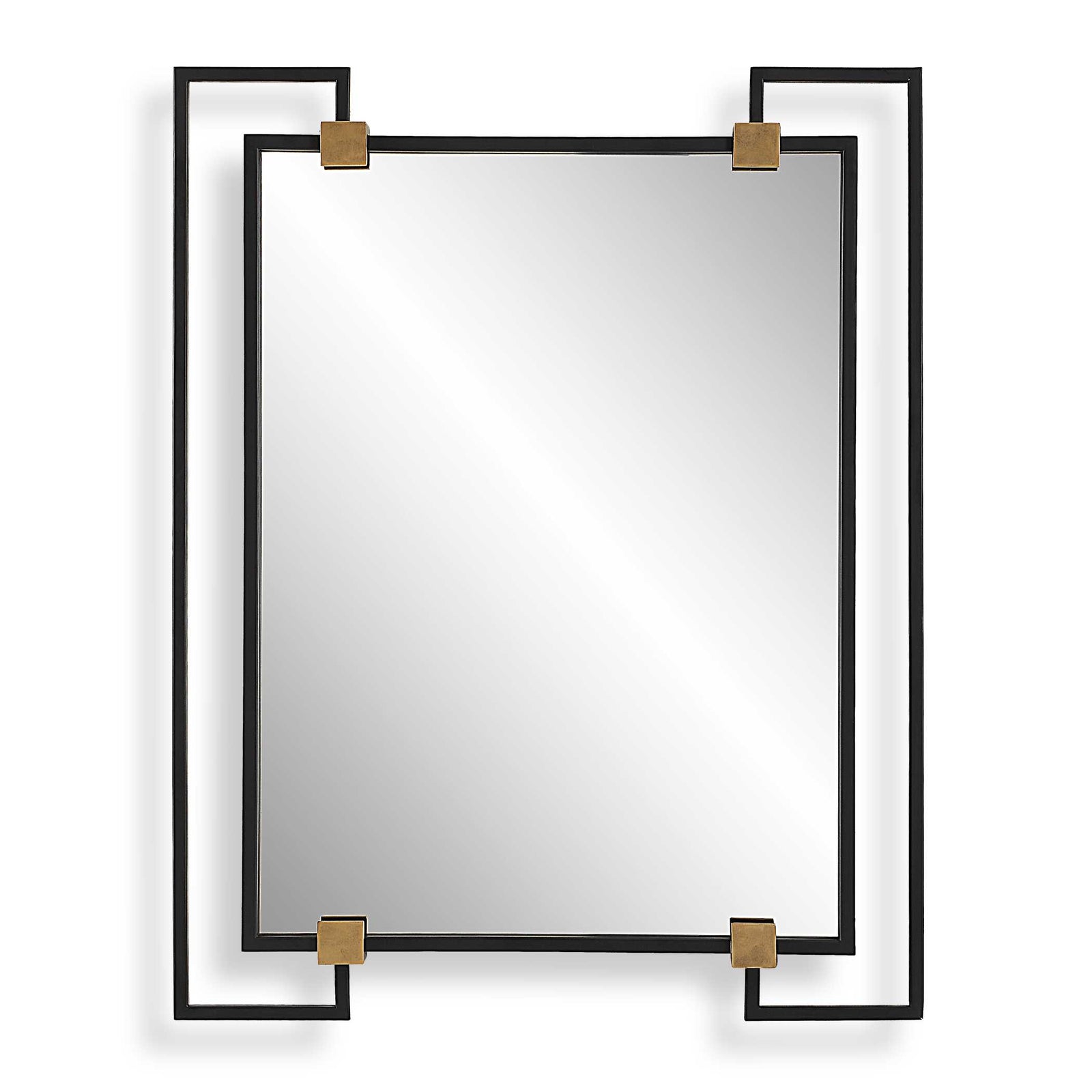 American Home Furniture Uttermost Ivey Rectangle Industrial Mirror
