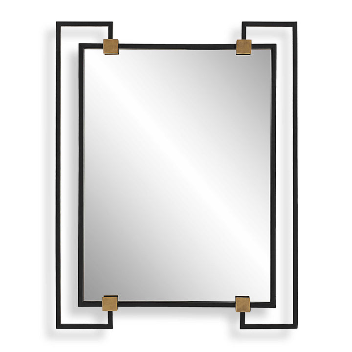 American Home Furniture Uttermost Ivey Rectangle Industrial Mirror