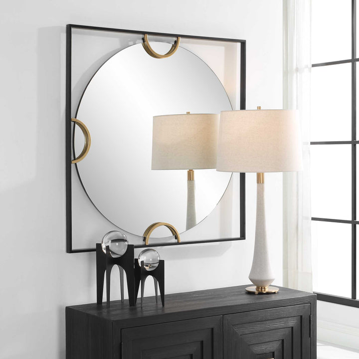 American Home Furniture Uttermost Hinson Square Mirror