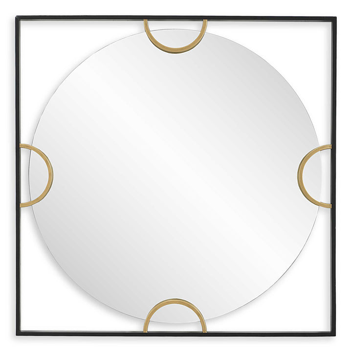 American Home Furniture Uttermost Hinson Square Mirror
