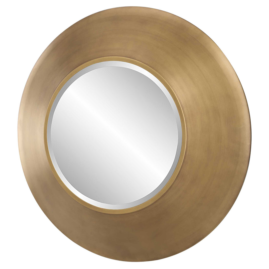 American Home Furniture Uttermost Contessa Round Gold Mirror