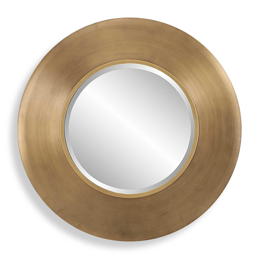 Contessa Round Gold Mirror - AmericanHomeFurniture