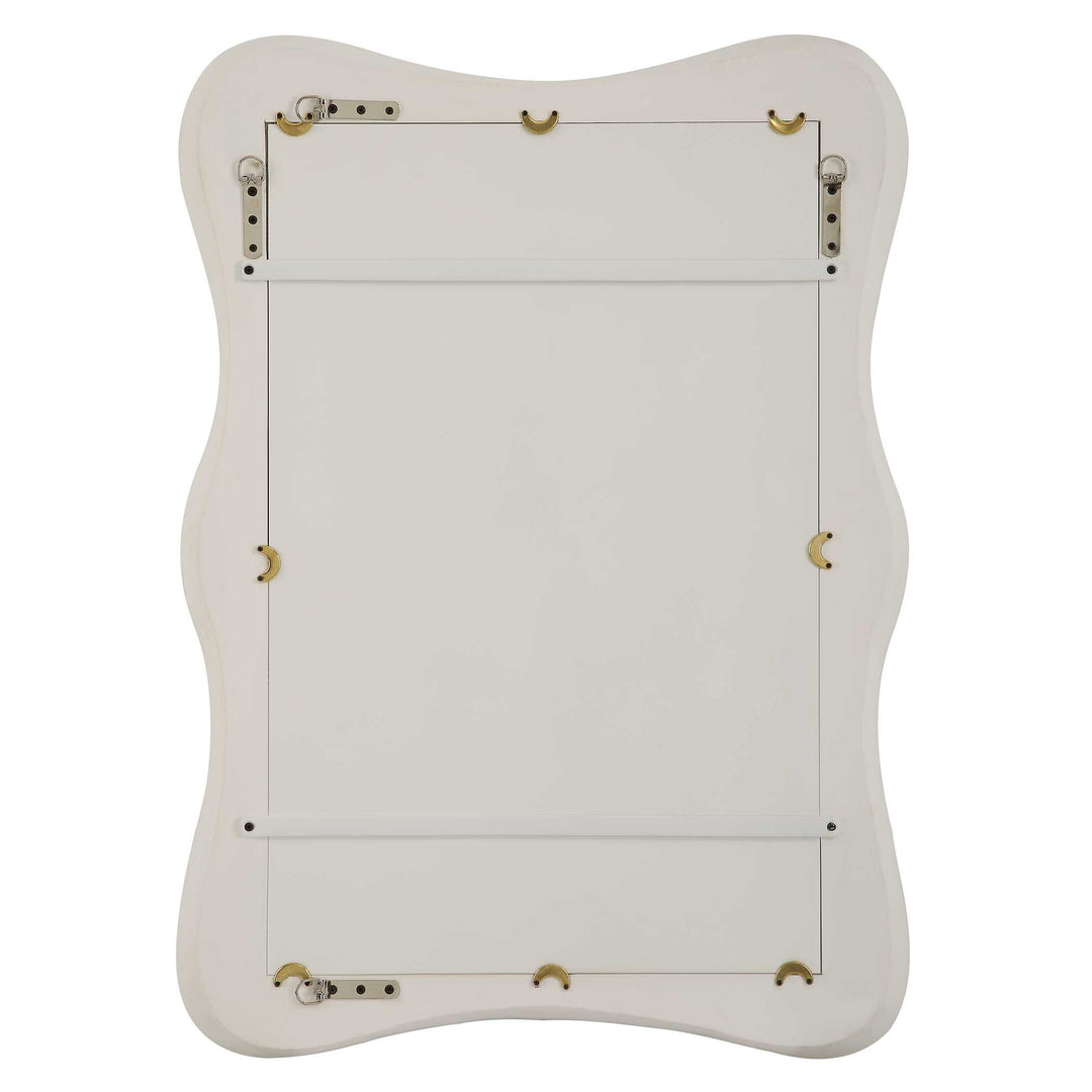 American Home Furniture Uttermost Whitehaven Wavy Rectangle Mirror