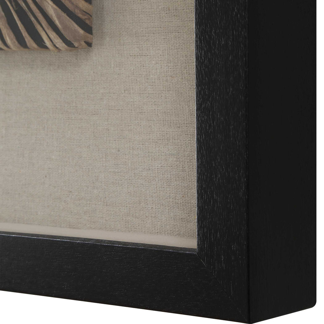 American Home Furniture Uttermost Intertwine Knit Paper Shadow Box, S/2