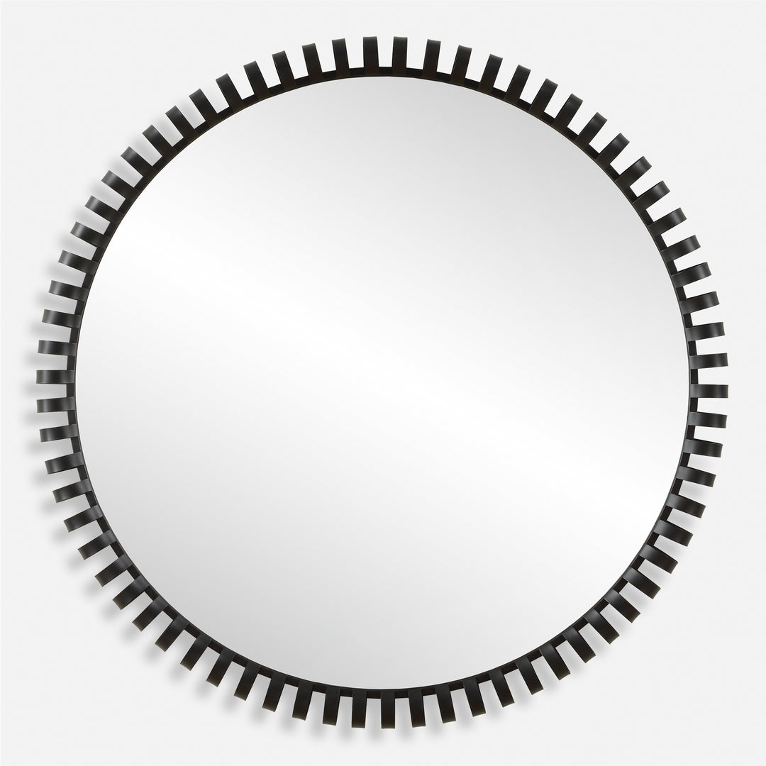 American Home Furniture | Uttermost - Corona Modern Round Mirror