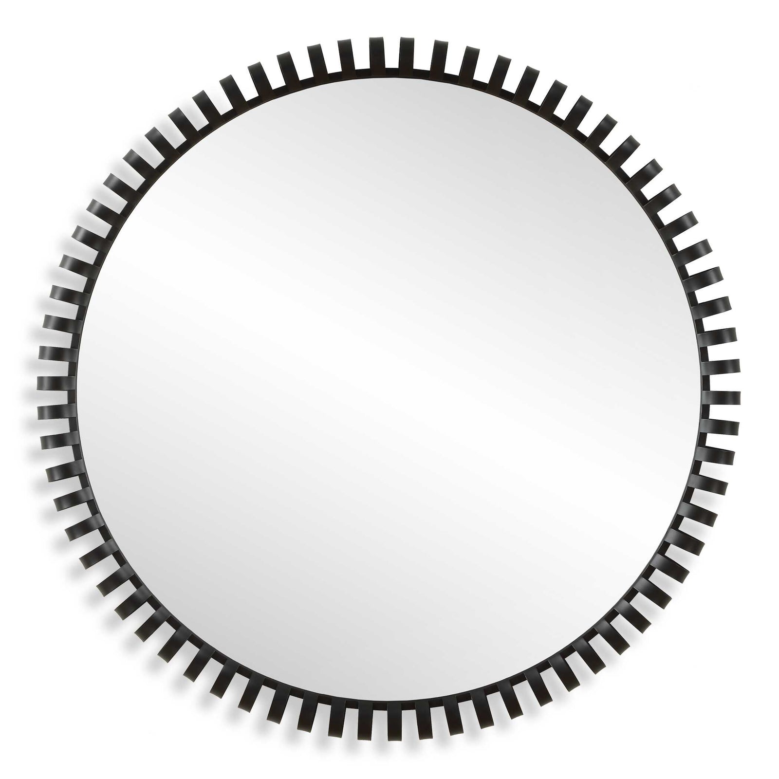 American Home Furniture Uttermost Corona Modern Round Mirror