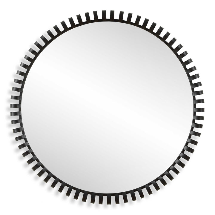 American Home Furniture Uttermost Corona Modern Round Mirror