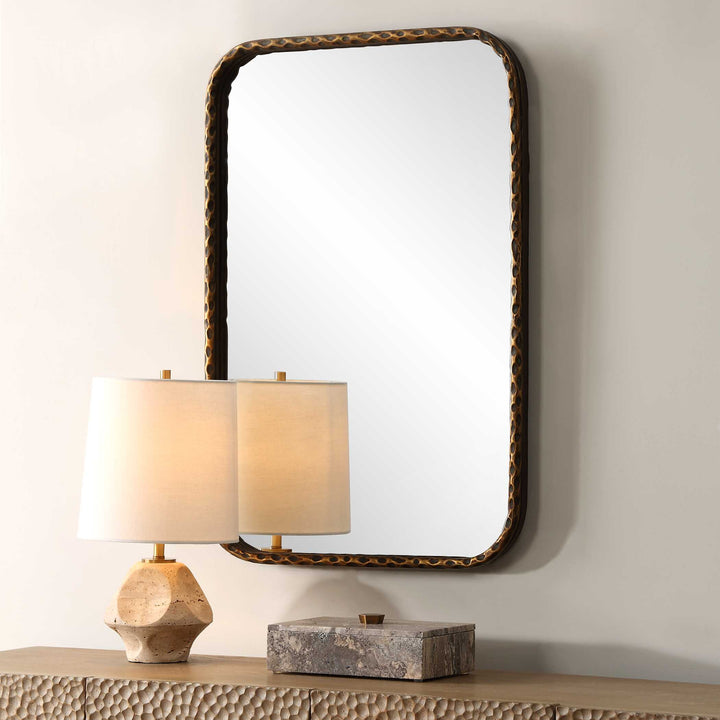 American Home Furniture Uttermost A Little Knotty Bronze Vanity Mirror