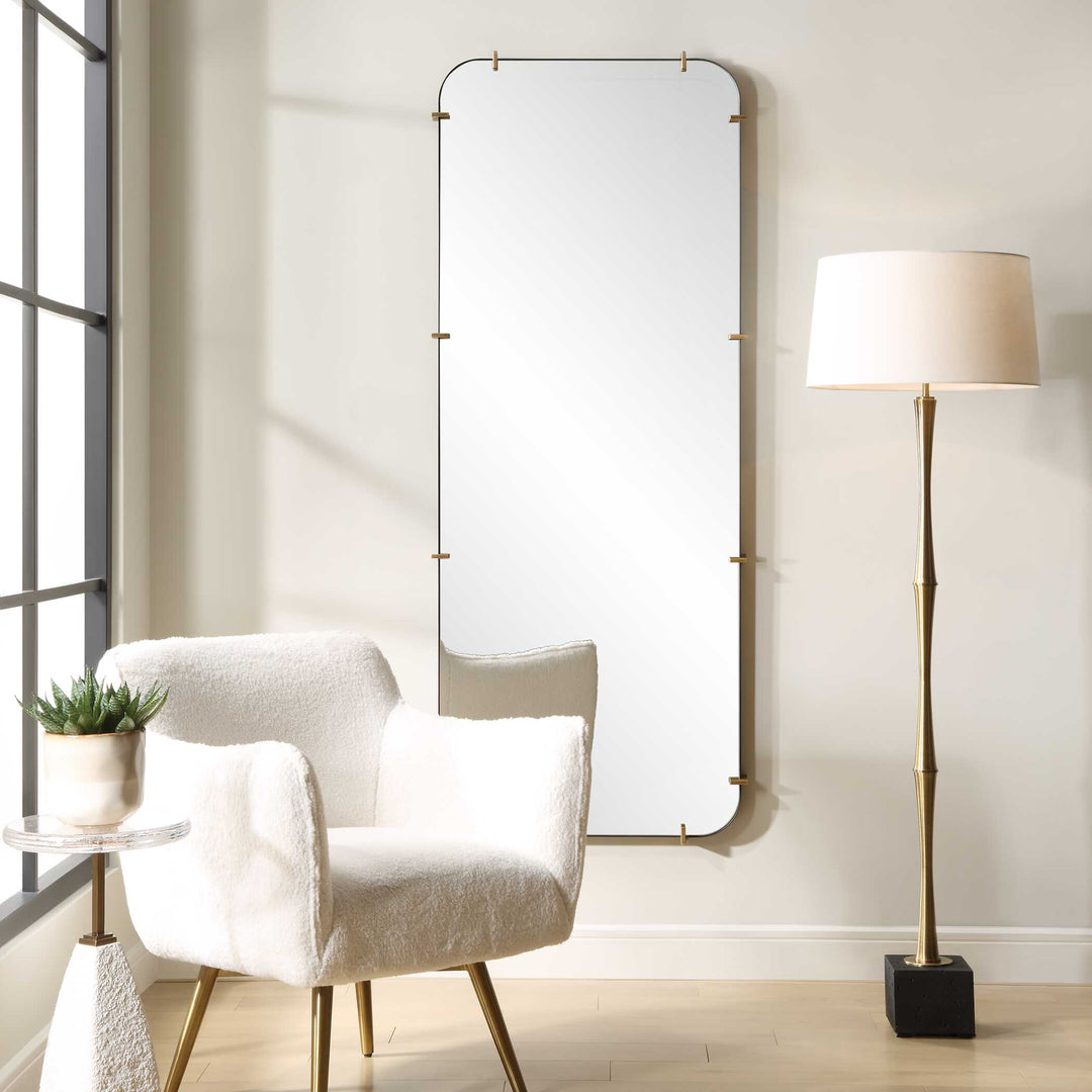 American Home Furniture Uttermost Pali Industrial Dressing Mirror
