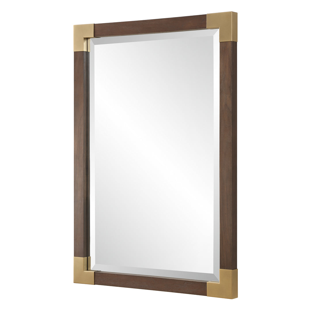 American Home Furniture | Uttermost - Rhea Walnut Mirror