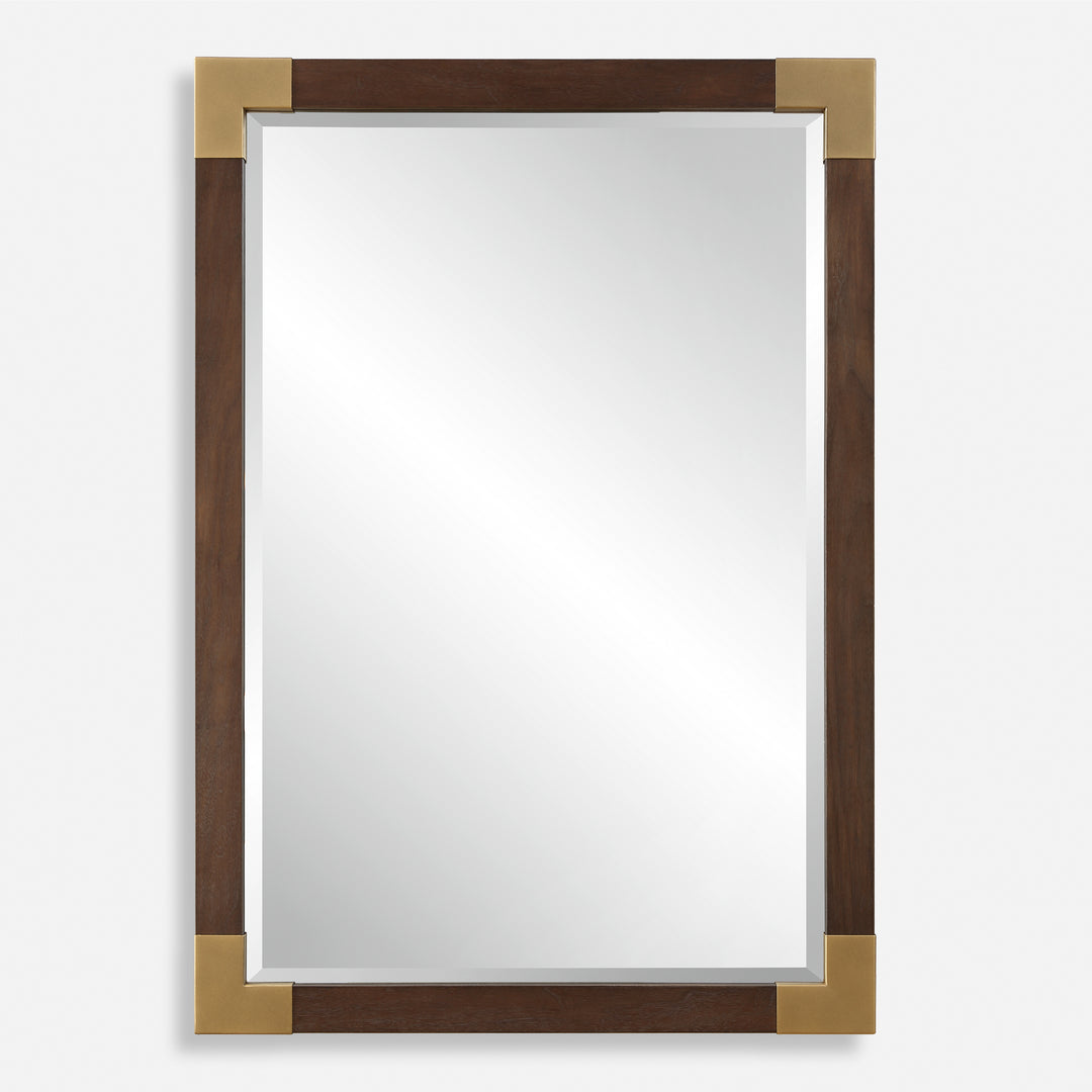 American Home Furniture | Uttermost - Rhea Walnut Mirror