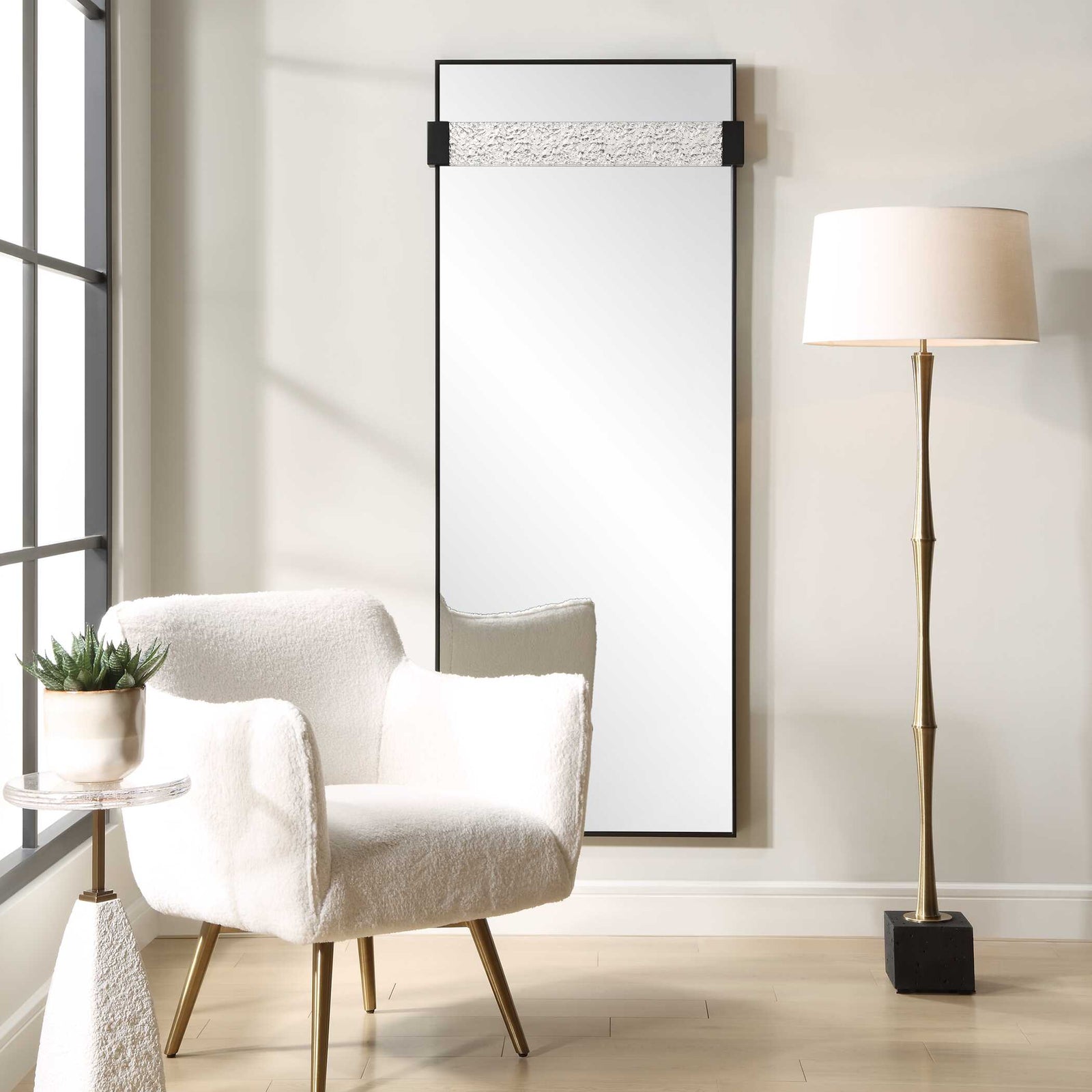 American Home Furniture Uttermost Stratton Modern Dressing Mirror