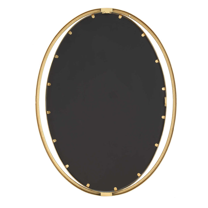 American Home Furniture Uttermost Rhodes Gold Oval Mirror