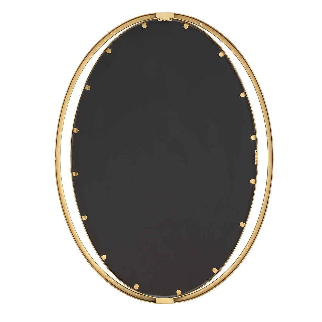 American Home Furniture | Uttermost - Rhodes Gold Oval Mirror