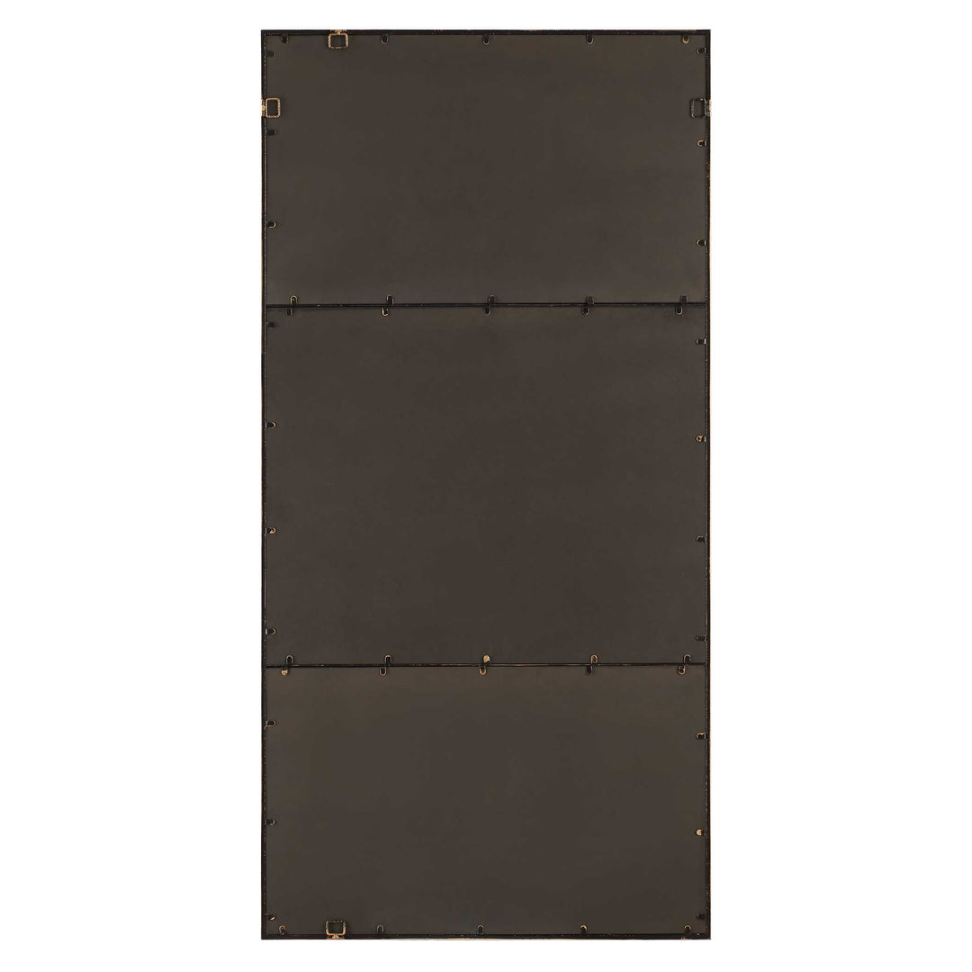 American Home Furniture Uttermost Spurgeon Gold Window Mirror