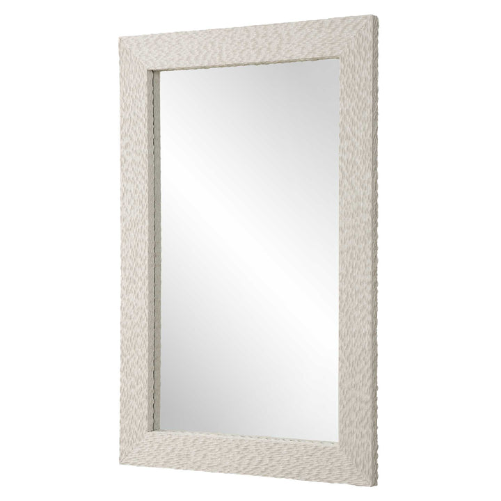 American Home Furniture Uttermost Everett Ivory Stone Mirror