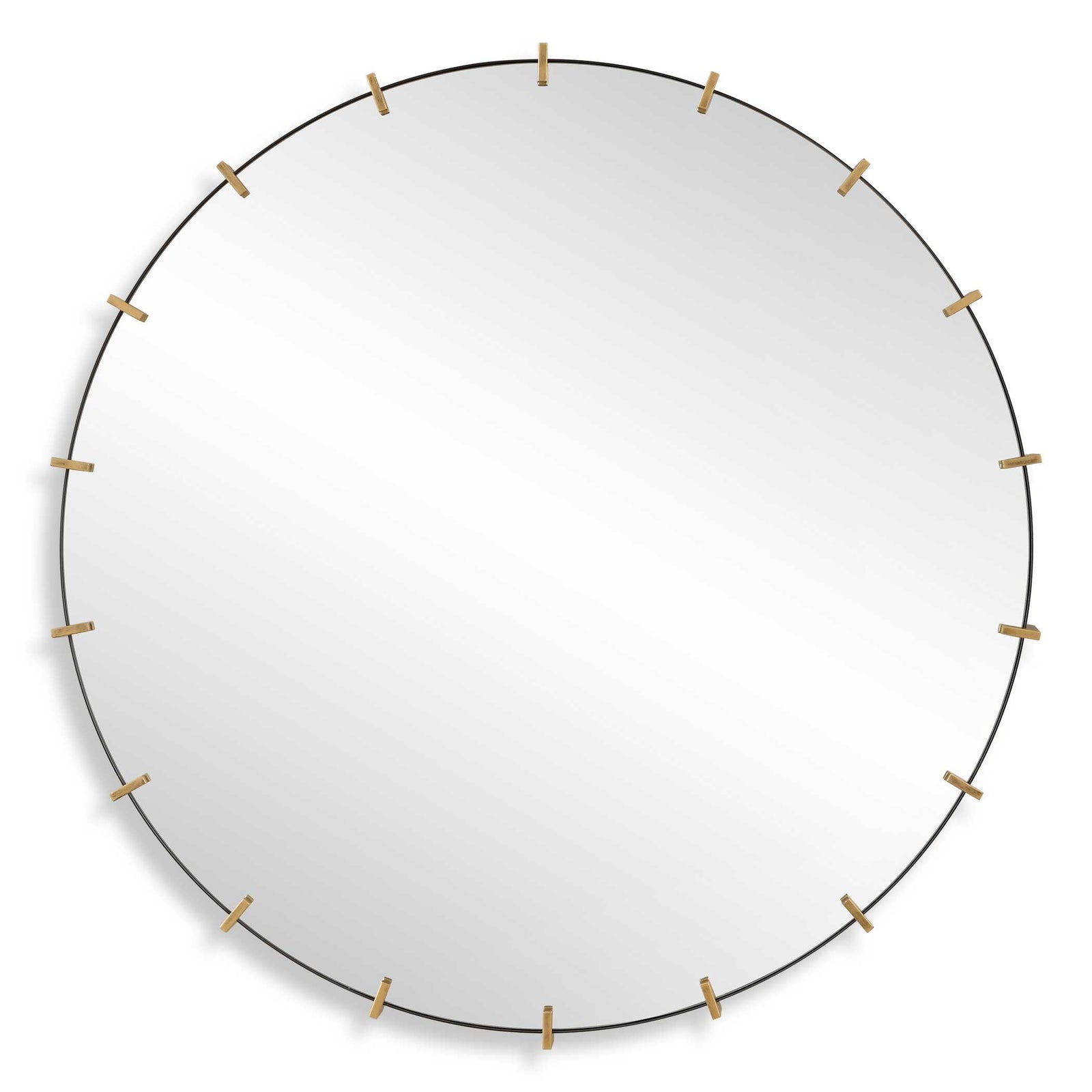 American Home Furniture Uttermost Pali Industrial Round Mirror