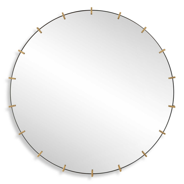American Home Furniture Uttermost Pali Industrial Round Mirror