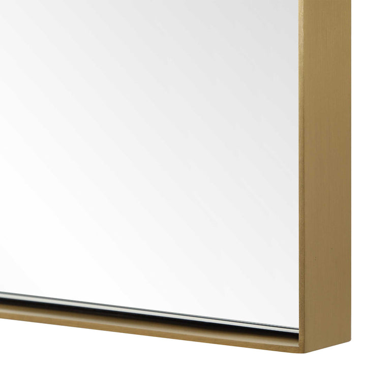 American Home Furniture Uttermost Cassidy Brass Arch Mirror