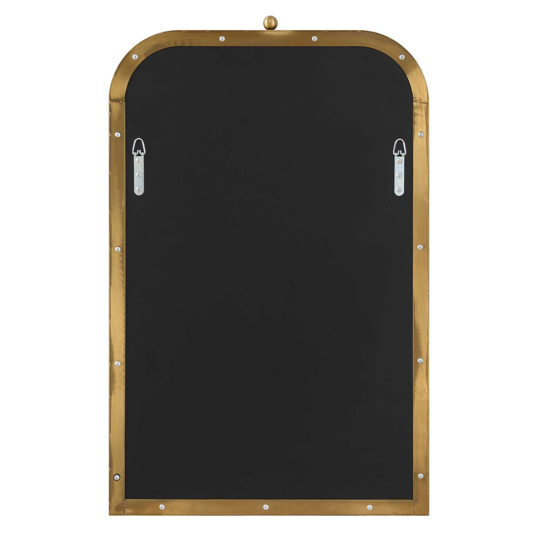 American Home Furniture Uttermost Cassidy Brass Arch Mirror