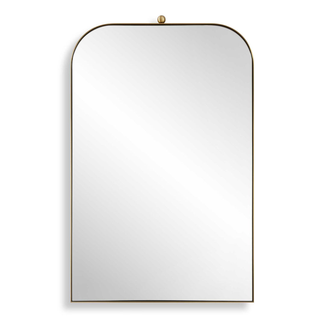 American Home Furniture Uttermost Cassidy Brass Arch Mirror