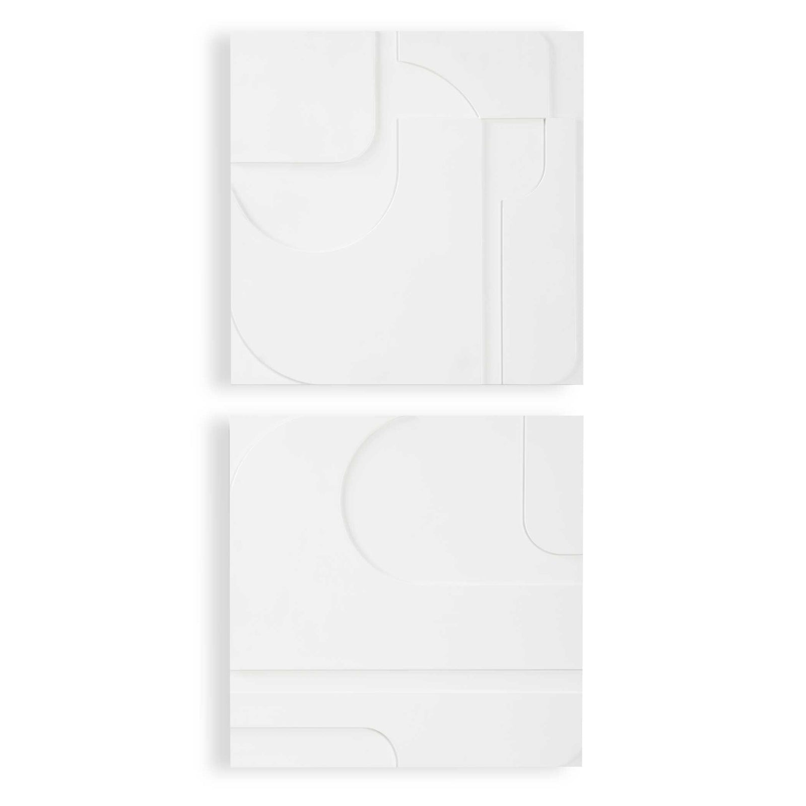 American Home Furniture Uttermost Contours White Wall Decor, S/2