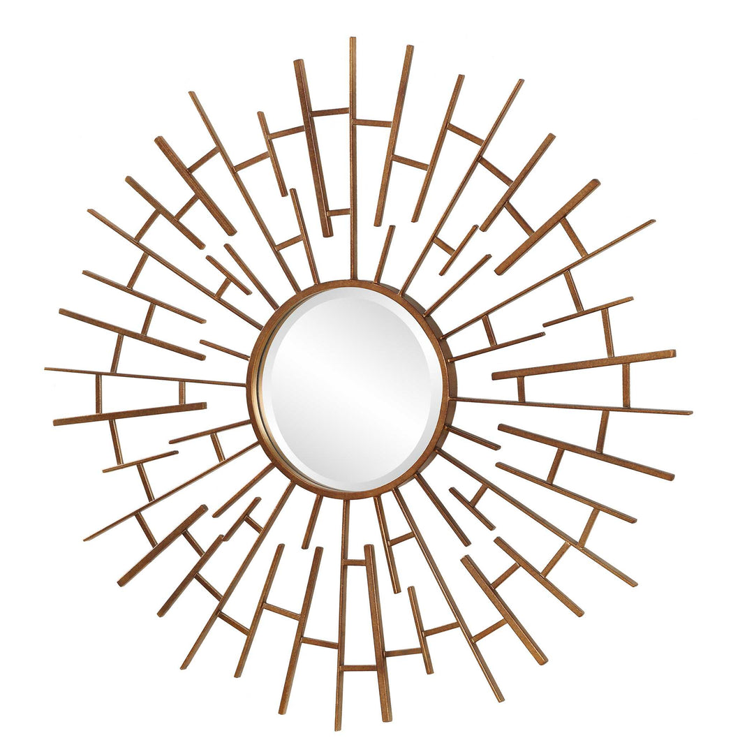 American Home Furniture Uttermost Tangled Bronze Round Mirror