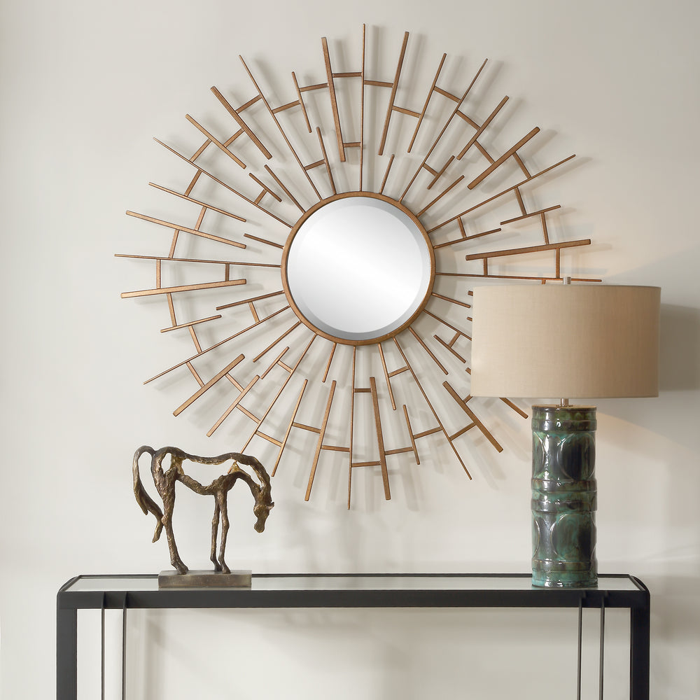 American Home Furniture | Uttermost - Tangled Bronze Round Mirror