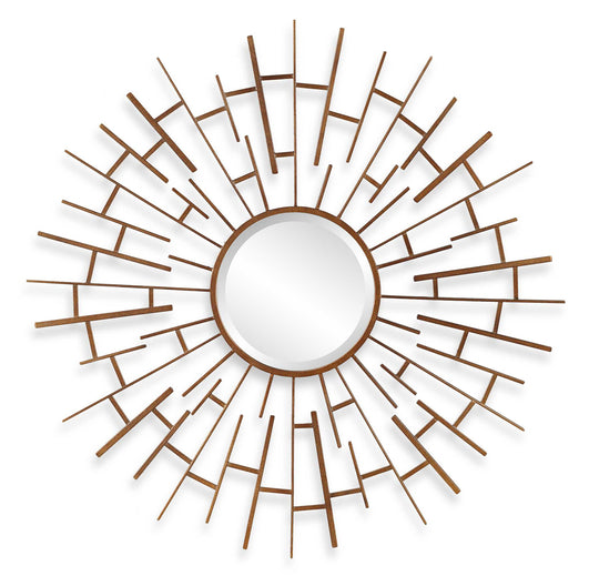 American Home Furniture Uttermost Tangled Bronze Round Mirror