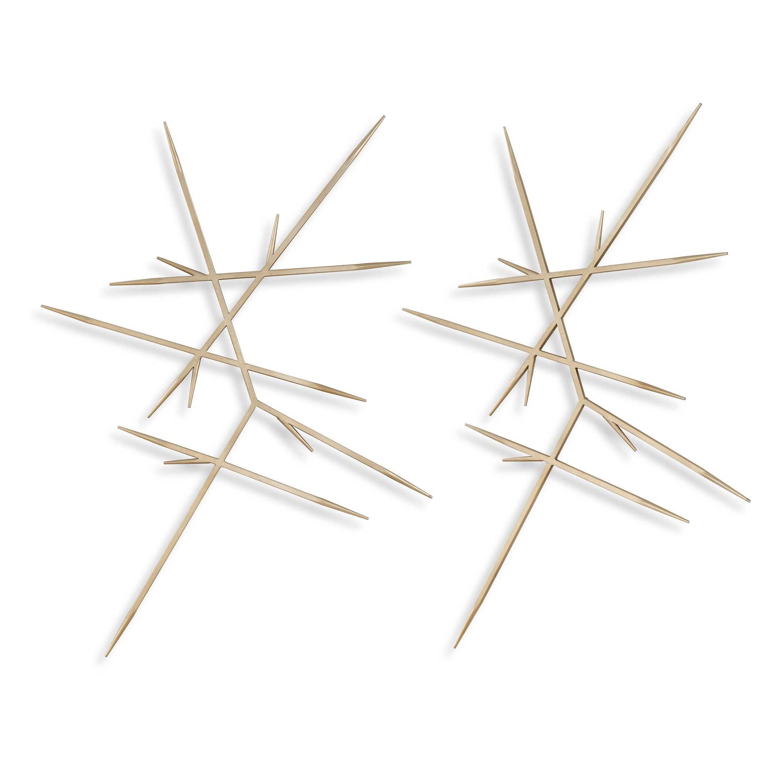American Home Furniture Uttermost Fireworks Silver Wall Decor, S/2