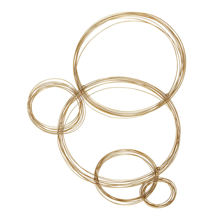 American Home Furniture Uttermost Golden Bubbles Metal Wall Decor