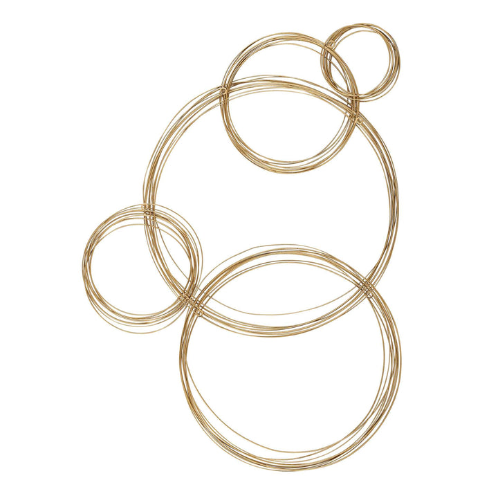 American Home Furniture Uttermost Golden Bubbles Metal Wall Decor
