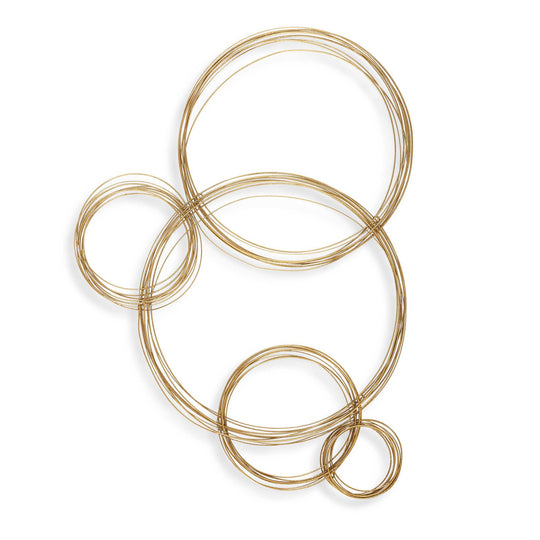 American Home Furniture Uttermost Golden Bubbles Metal Wall Decor