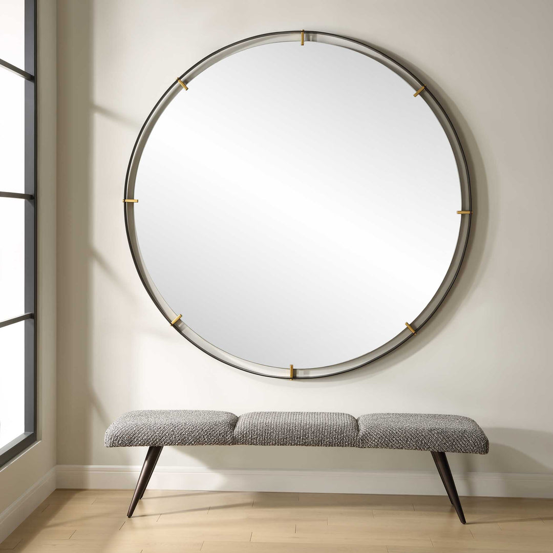 American Home Furniture Uttermost Grand Pendulum Round Mirror