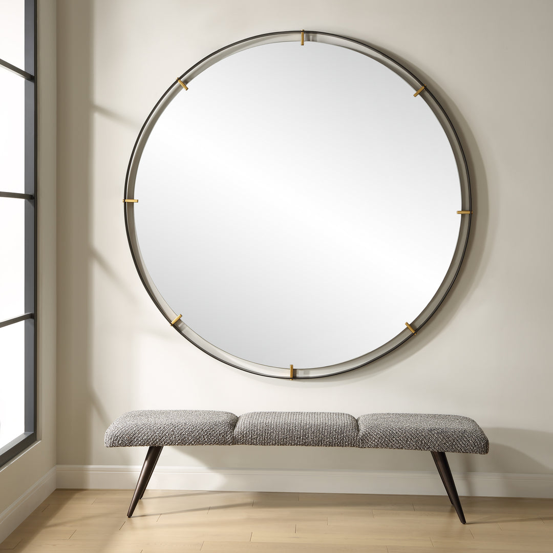 American Home Furniture | Uttermost - Grand Pendulum Round Mirror